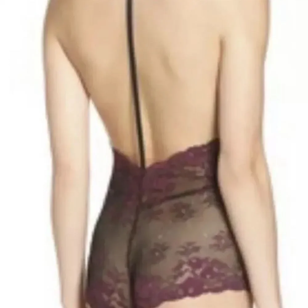 Free People Too Cute To Handle Bodysuit In Black Fuchsia